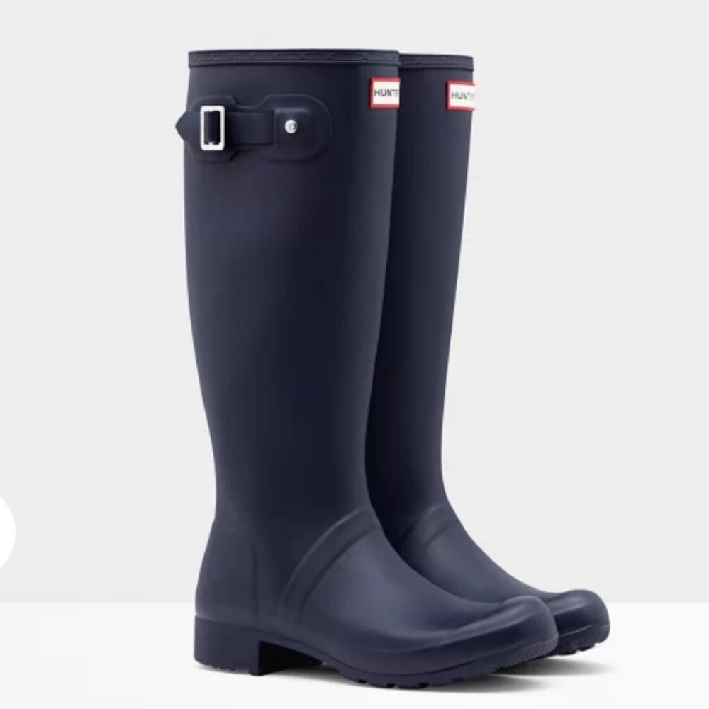 Navy Hunter Boots